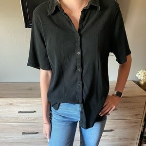 Vintage Black Blouse